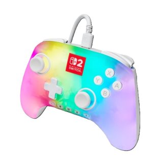 PowerA Advantage Nintendo Switch 2 vezetékes kontroller Lumectra - Fehér