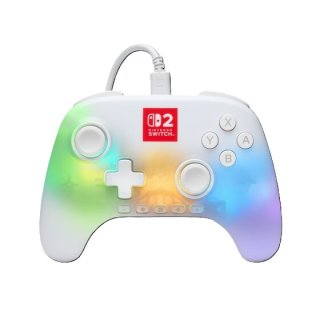 PowerA Advantage Nintendo Switch 2 vezetékes kontroller Lumectra - Fehér
