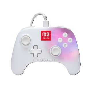 PowerA Advantage Nintendo Switch 2 vezetékes kontroller Lumectra - Fehér
