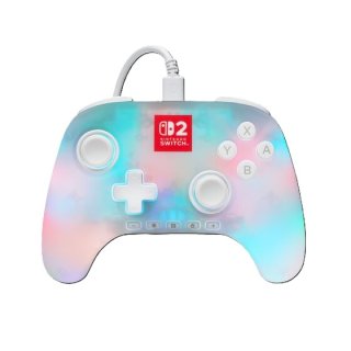 PowerA Advantage Nintendo Switch 2 vezetékes kontroller Lumectra - Fehér