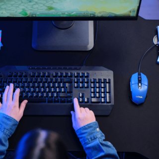 Trust GXT109 Felox Gamer Egér- Kék