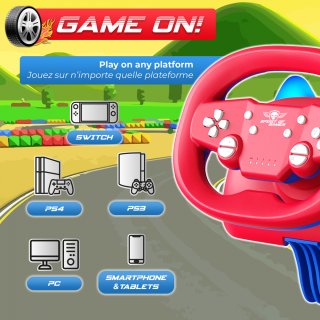 Spirit of Gamer RACE WHEEL PRO AIR - Gamer Kormány - Fekete