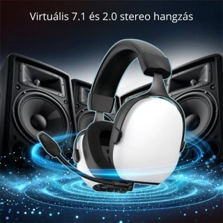 Spirit of Gamer MIC-XH1400 Tri-Mode Vezeték Nélküli Gamer Fejhallgató 7.1