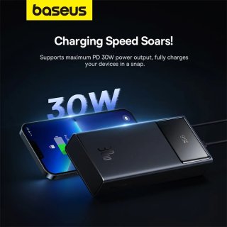 Baseus Star-Lord Gyorstöltő Powerbank 30000mAh 30W - Fekete