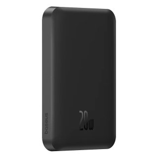 Baseus Magnetic Mini MagSafe Vezeték Nélküli Gyorstöltő Powerbank 5000mAh 20W - Fekete