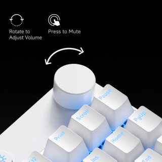 MCHOSE Mix 87 Hall Effect Magnetic Switch Mechanikus Gamer Billentyűzet 8K