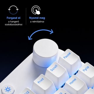 MCHOSE Mix 87 Hall Effect Magnetic Switch Mechanikus Gamer Billentyűzet 8K