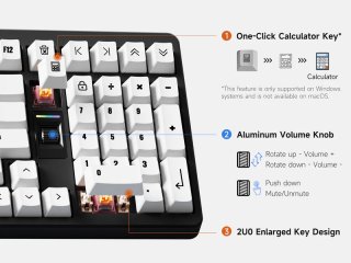 MCHOSE x Unbox Therapy UT99 Tri-Mode Vezeték Nélküli Mechanikus Gamer Billentyűzet