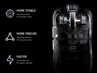 MCHOSE A5 V3 Ultra Light Tri-Mode 8K Vezeték Nélküli Gamer Egér