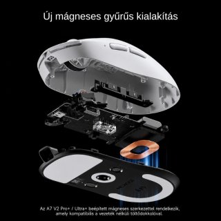 MCHOSE A7 V2 Ultra Tri-Mode 8K Vezeték Nélküli Gamer Egér