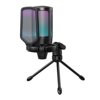 Fifine A6V Ampligame kondenzátoros mikrofon, fekete