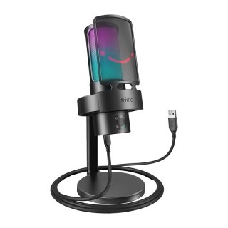 Fifine AmpliGame A8 USB kondenzátor mikrofon, fekete