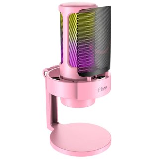 Fifine A8Plus kondenzátor mikrofon állvánnyal (PINK)