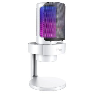 Fifine AmpliGame A8W USB kondenzátor mikrofon, fehér