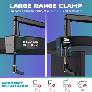 Fifine BM88 Low Profile mikrofonkar, fekete