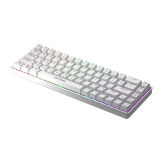 Fifine GK1W 65% RGB mechanikus gamer billentyűzet, fehér