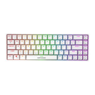 Fifine GK1W 65% RGB mechanikus gamer billentyűzet, fehér