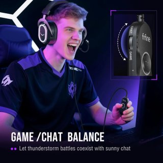 Fifine H13 vezetékes gamer headset 7.1 fekete