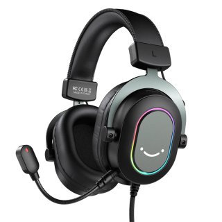 Fifine H6 vezetékes gamer fejhallgató 7.1 fekete