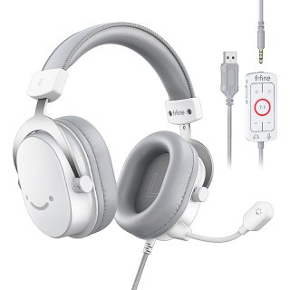 Fifine H9W 7.1 Surround Sound Gaming Headset, fehér