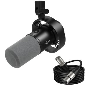 Fifine K688 USB/XLR dinamikus mikrofon, fekete