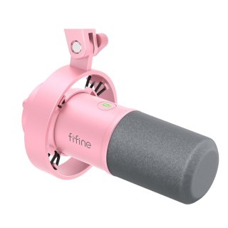 Fifine K688P USB/XLR dinamikus mikrofon, rózsaszín