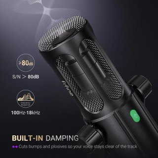 Fifine Tank6 dinamikus mikrofon fekete
