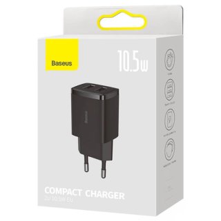 Baseus Compact 10.5W 2xUSB hálózati töltő