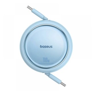 Baseus Free2Draw Mini behúzós USB-C kábel, 100W, 1m, kék