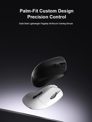 AULA X9 MAX Tri-Mode 8K Vezeték Nélküli Gamer Egér - Fehér