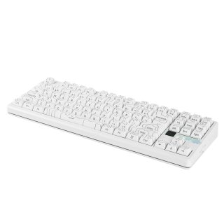 AULA F87 PRO V2 Vezeték Nélküli Mechanikus Gamer Billentyűzet - Fehér Contour