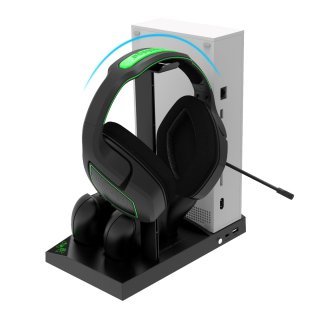 IPega XBS013 Xbox Series S Multifunkciós Állvány RGB + 2 db 1400mAh Akkumulátor