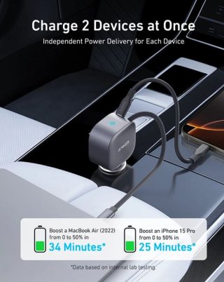 Anker Nano 75W autós töltő