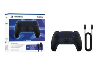 Sony PlayStation 5 DualSense V3 Midnight Black Vezeték Nélküli Kontroller + USB-C Kábel (PS5)