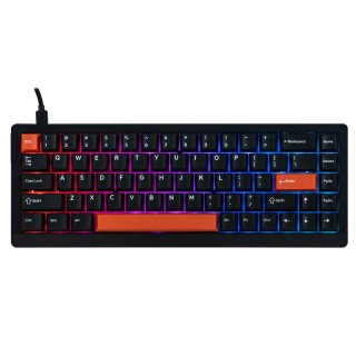 Epomaker HE68 Lite Magnetic Switch Mechanikus Gamer Billentyűzet - Fekete-Piros