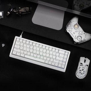 Epomaker HE68 Lite Magnetic Switch Mechanikus Gamer Billentyűzet - Fehér