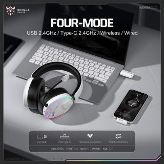 Onikuma GT836 4-Mode Vezeték Nélküli Gamer Headset