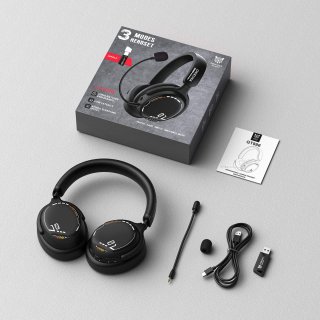 Onikuma GT886 Tri-Mode Vezeték Nélküli Gamer Headset