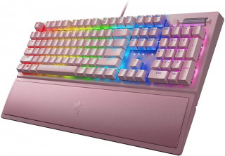 Razer BlackWidow V3 Quartz Mechanikus Gamer Billentyűzet - Angol kiosztás