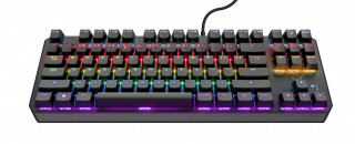 Trust GXT 834 Callaz Mechanikus Gamer Billentyűzet - Angol kiosztás