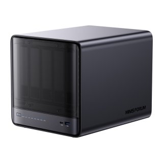 Minisforum NAS N5 Pro Mini PC (AMD Ryzen AI 9 HX Pro 370, 32GB RAM, 128GB SSD)