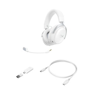 HyperX Cloud III S Wireless Gamer Headset - Fehér