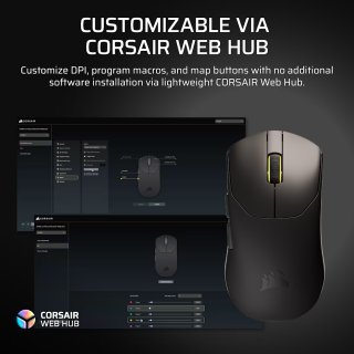 Corsair Sabre V2 Pro Ultralight Wireless gaming egér fekete