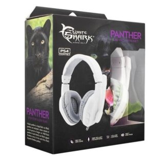 White Shark Panther Gamer Fejhallgató - Fehér