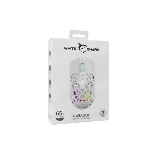 White Shark Caradoc Gamer Egér - Fehér