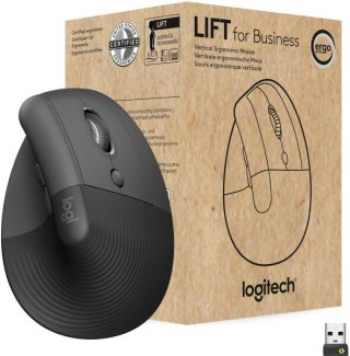Logitech Lift Vertical Ergonomikus Egér - Grafitszürke
