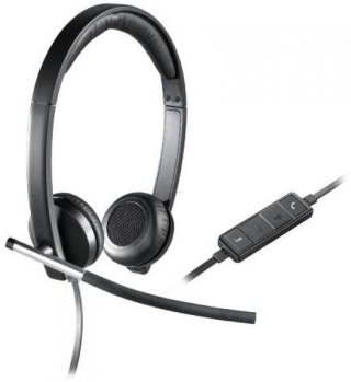 Logitech H650e Vezetékes Fejhallgató - Fekete