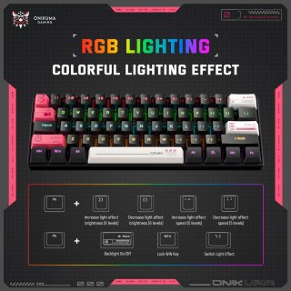 Onikuma MT605 Tri-Mode Vezeték Nélküli Mechanikus Gamer Billentyűzet