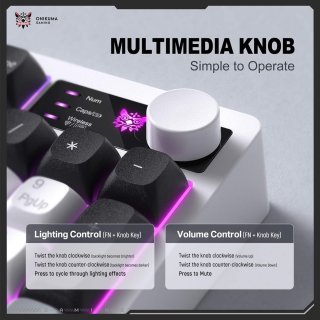 Onikuma MT902 Tri-Mode Vezeték Nélküli Gamer Billentyűzet