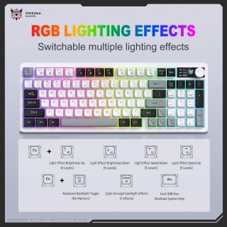 Onikuma MT902 Tri-Mode Vezeték Nélküli Gamer Billentyűzet